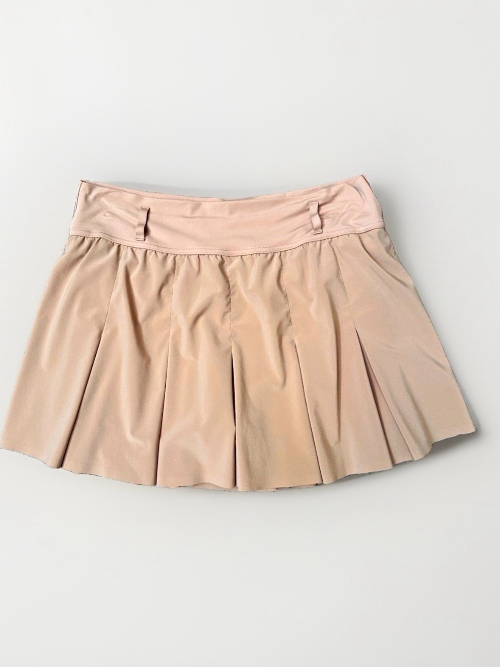 OFFLINE Aerie Sz L Camel Tan Pleated Pull-On Athletic Skort Tennis Golf Academia